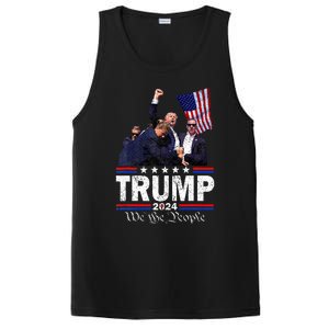 Trump Assasination Bloody Ear Bleeding Butler Pa Trump PosiCharge Competitor Tank