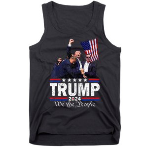 Trump Assasination Bloody Ear Bleeding Butler Pa Trump Tank Top