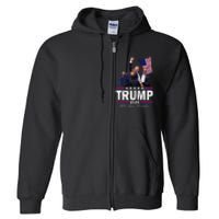 Trump Assasination Bloody Ear Bleeding Butler Pa Trump Full Zip Hoodie