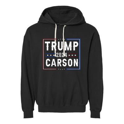 Trump And Ben Carson Vp Vice President 2024 Red Republicans Garment-Dyed Fleece Hoodie