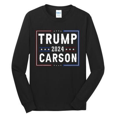 Trump And Ben Carson Vp Vice President 2024 Red Republicans Tall Long Sleeve T-Shirt