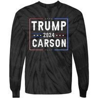 Trump And Ben Carson Vp Vice President 2024 Red Republicans Tie-Dye Long Sleeve Shirt