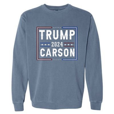 Trump And Ben Carson Vp Vice President 2024 Red Republicans Garment-Dyed Sweatshirt