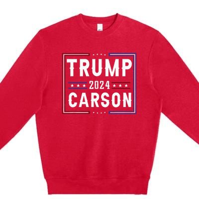 Trump And Ben Carson Vp Vice President 2024 Red Republicans Premium Crewneck Sweatshirt