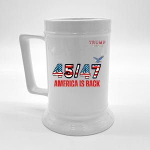 Take America Back American Flag Trump 2024 Women Gifts Beer Stein