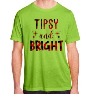 Tipsy And Bright Christmas Holiday Funny Adult ChromaSoft Performance T-Shirt