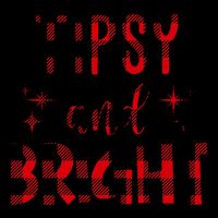 Tipsy And Bright Christmas Holiday Funny Mug