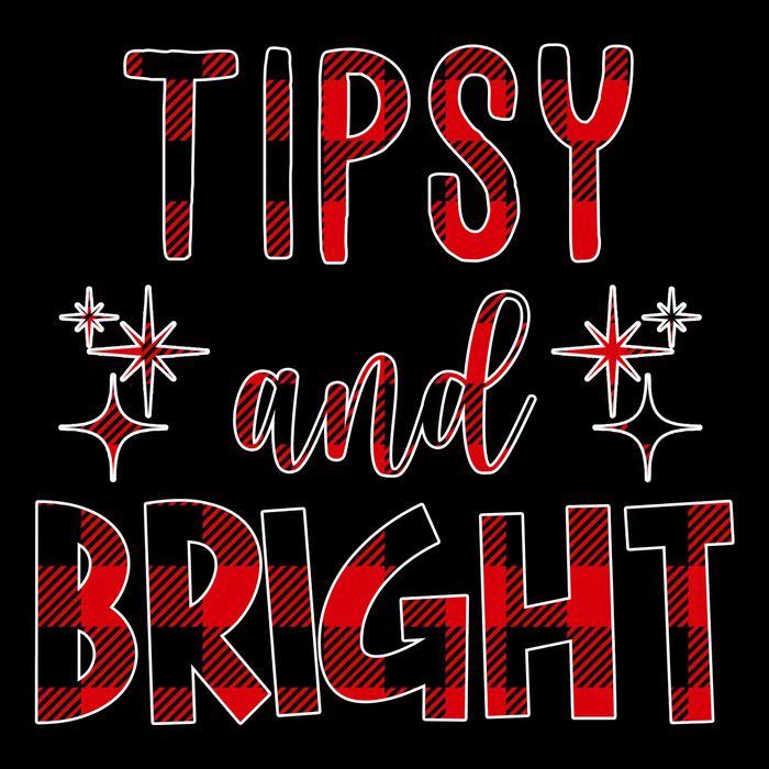 Tipsy And Bright Christmas Holiday Funny 16 in Basic Backpack