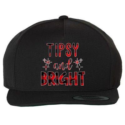 Tipsy And Bright Christmas Holiday Funny Wool Snapback Cap