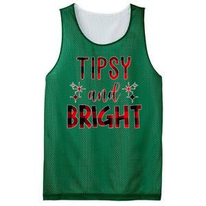 Tipsy And Bright Christmas Holiday Funny Mesh Reversible Basketball Jersey Tank