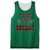 Tipsy And Bright Christmas Holiday Funny Mesh Reversible Basketball Jersey Tank