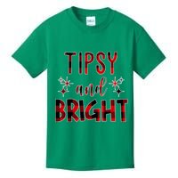 Tipsy And Bright Christmas Holiday Funny Kids T-Shirt
