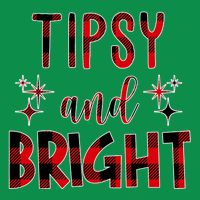 Tipsy And Bright Christmas Holiday Funny Kids T-Shirt