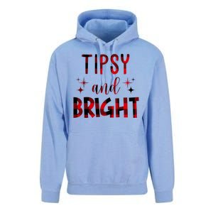 Tipsy And Bright Christmas Holiday Funny Unisex Surf Hoodie