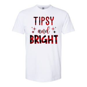 Tipsy And Bright Christmas Holiday Funny Softstyle CVC T-Shirt