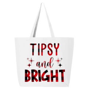 Tipsy And Bright Christmas Holiday Funny 25L Jumbo Tote