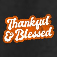 Thankful And Blessed Retro Distressed Logo 7 Panel Mesh Trucker Snapback Hat