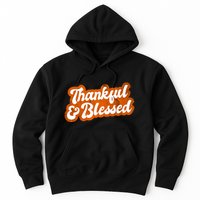Thankful And Blessed Retro Distressed Logo Hoodie