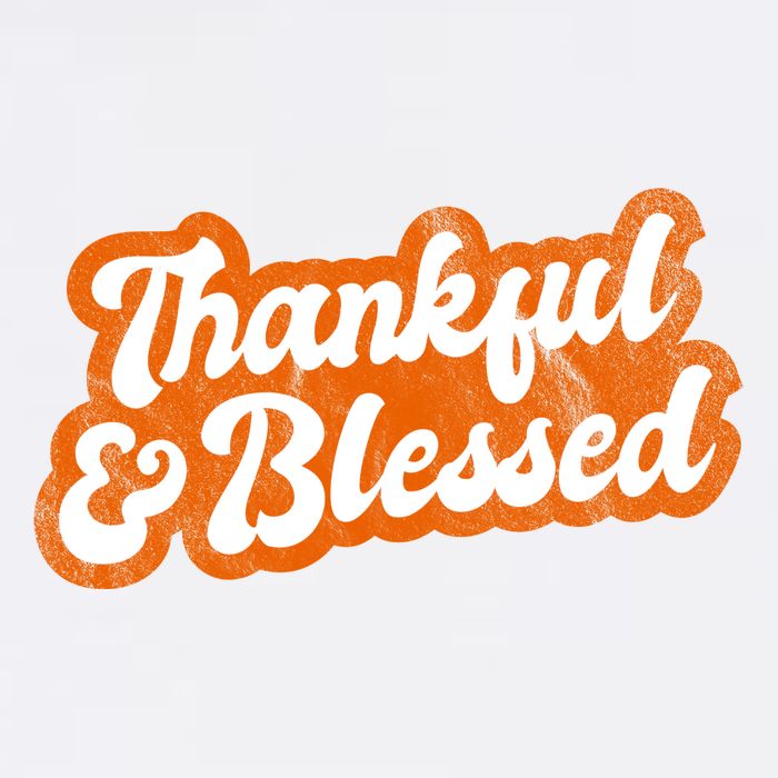 Thankful And Blessed Retro Distressed Logo Garment-Dyed Sweatshirt