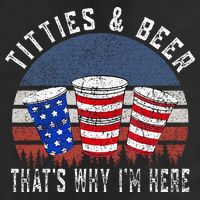 Titties And Beer ThatS Why IM Here Funny Beer Adult Drive Performance Visor