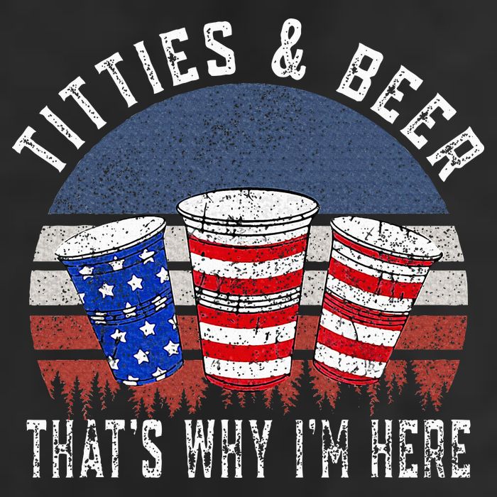 Titties And Beer ThatS Why IM Here Funny Beer Adult Drive Performance Visor