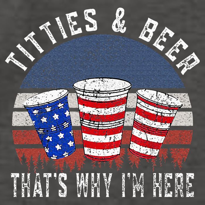 Titties And Beer ThatS Why IM Here Funny Beer Vector Backpack