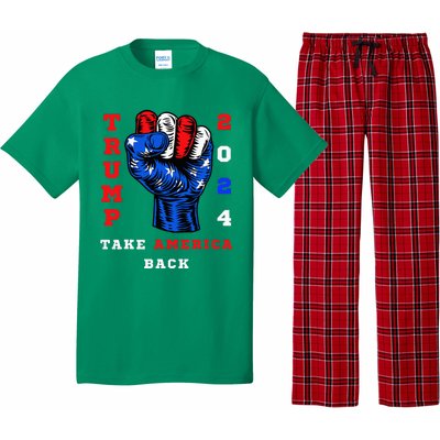 Take America Back Trump 2024 Maga Republicans Patriotic Pajama Set