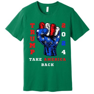 Take America Back Trump 2024 Maga Republicans Patriotic Premium T-Shirt