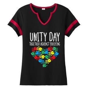 Together Against Bullying Kids Unity Day Orange Anti Bully Ladies Halftime Notch Neck Tee