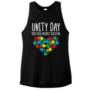 Together Against Bullying Kids Unity Day Orange Anti Bully Ladies PosiCharge Tri-Blend Wicking Tank