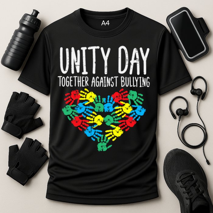 Together Against Bullying Kids Unity Day Orange Anti Bully Cooling Performance Crew T-Shirt