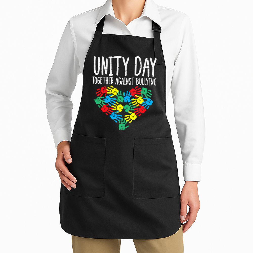 Together Against Bullying Kids Unity Day Orange Anti Bully Apron