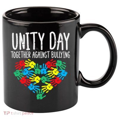 Together Against Bullying Kids Unity Day Orange Anti Bully 11oz C Handle Ceramic Mug