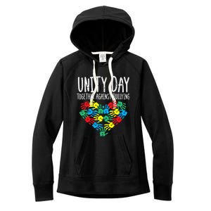 Together Against Bullying Kids Unity Day Orange Anti Bully Women's Fleece Hoodie