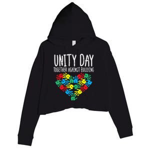 Together Against Bullying Kids Unity Day Orange Anti Bully Crop Fleece Hoodie