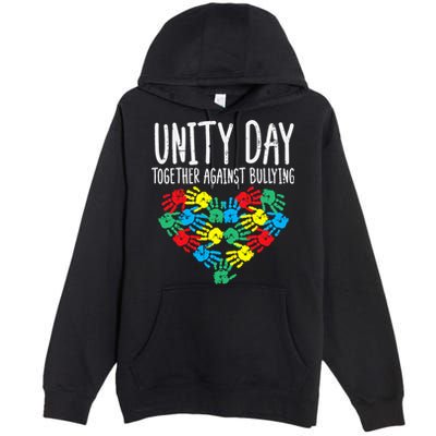 Together Against Bullying Kids Unity Day Orange Anti Bully Premium Pullover Hoodie
