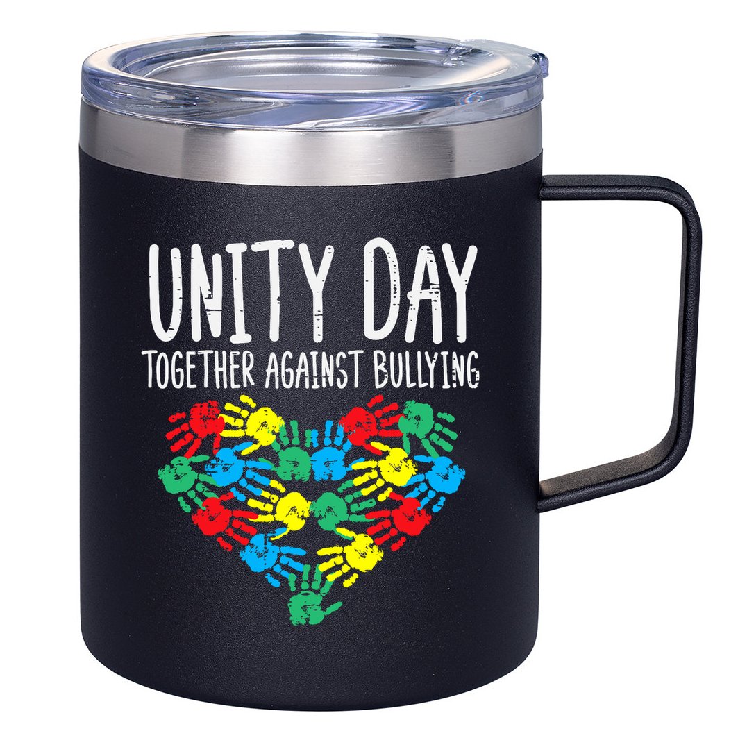 Together Against Bullying Kids Unity Day Orange Anti Bully 12oz Stainless Steel Coffee Mug