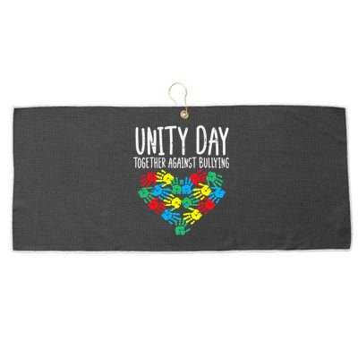 Together Against Bullying Kids Unity Day Orange Anti Bully Large Microfiber Waffle Golf Towel
