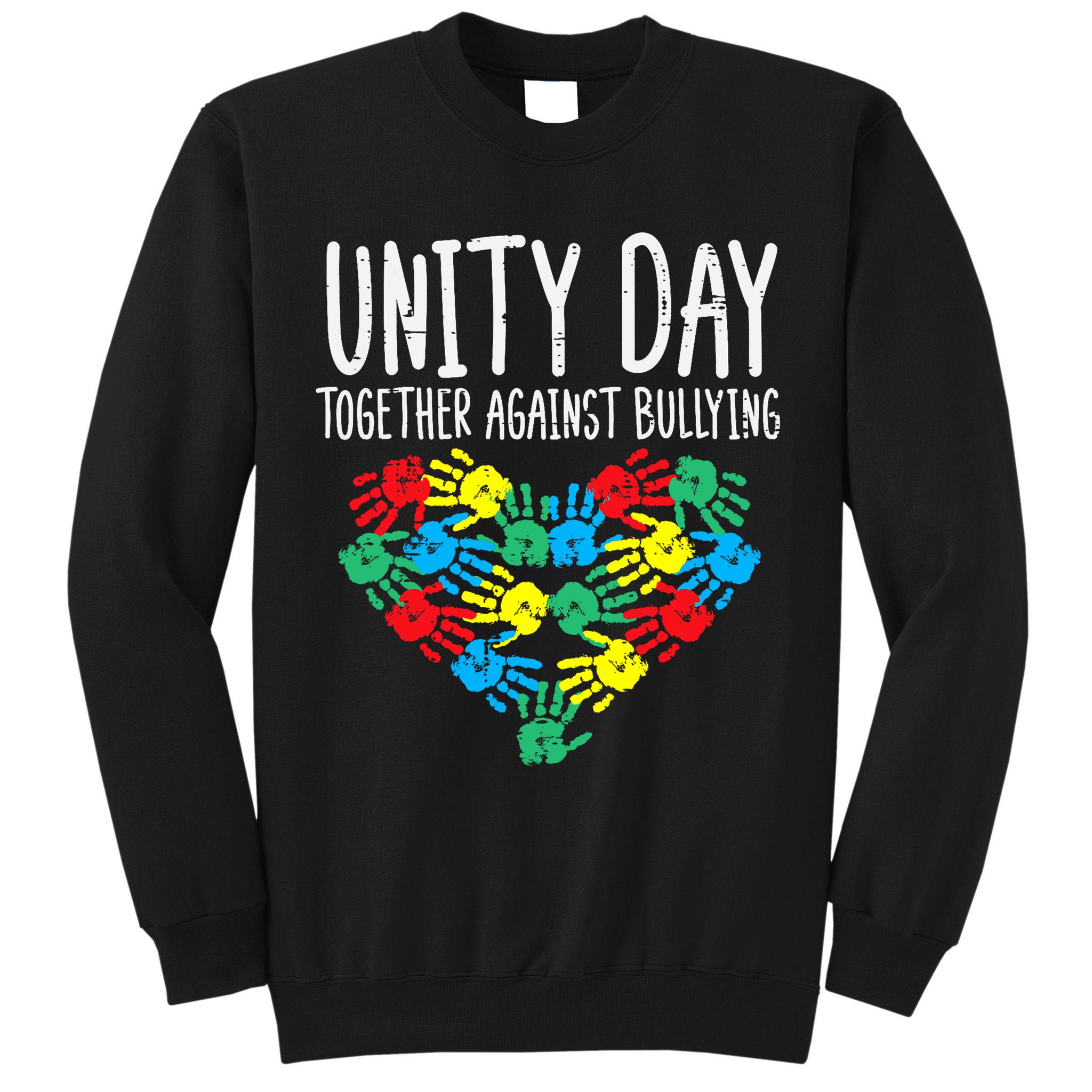 Together Against Bullying Kids Unity Day Orange Anti Bully Tall Sweatshirt