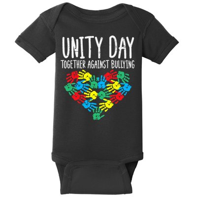 Together Against Bullying Kids Unity Day Orange Anti Bully Baby Bodysuit