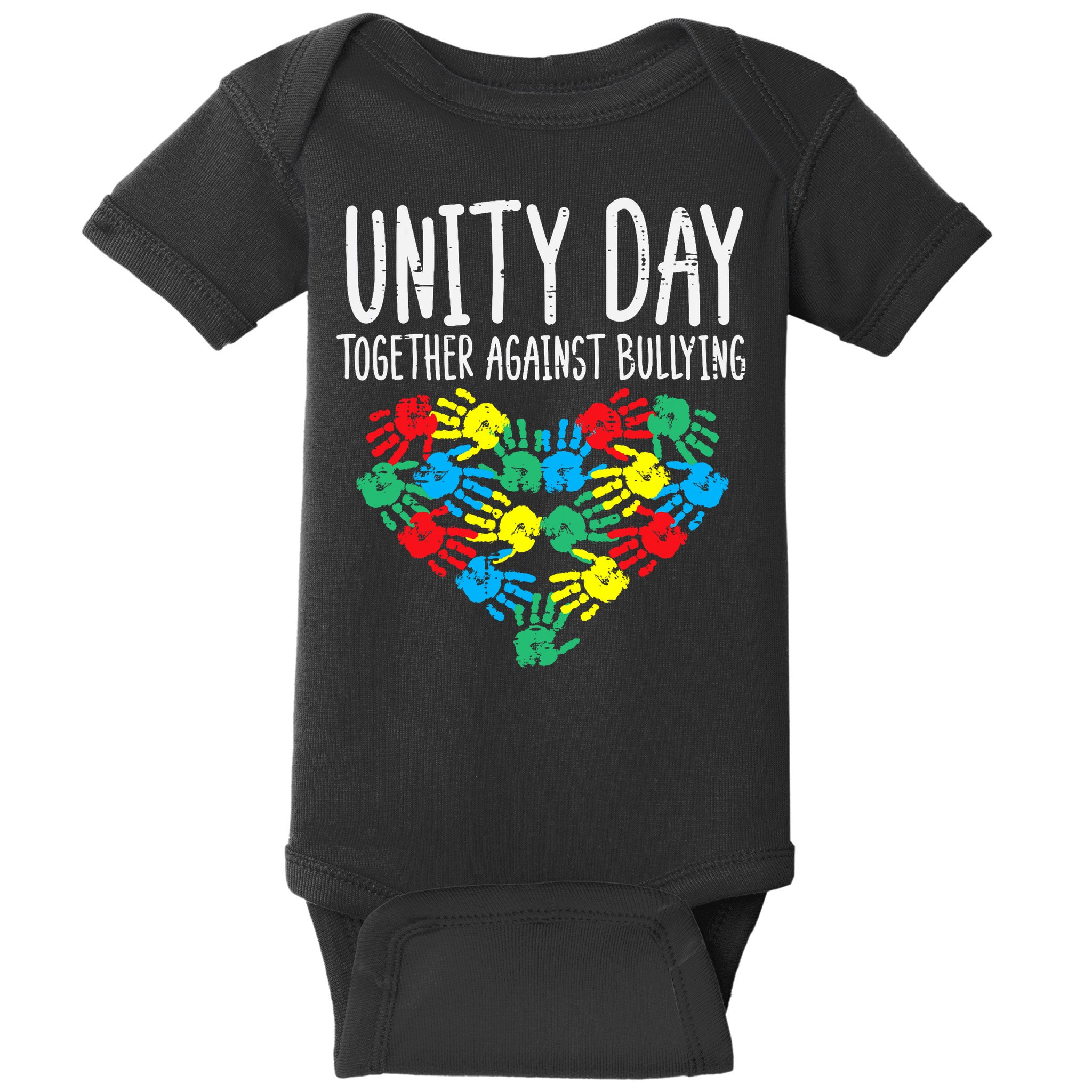 Together Against Bullying Kids Unity Day Orange Anti Bully Baby Bodysuit