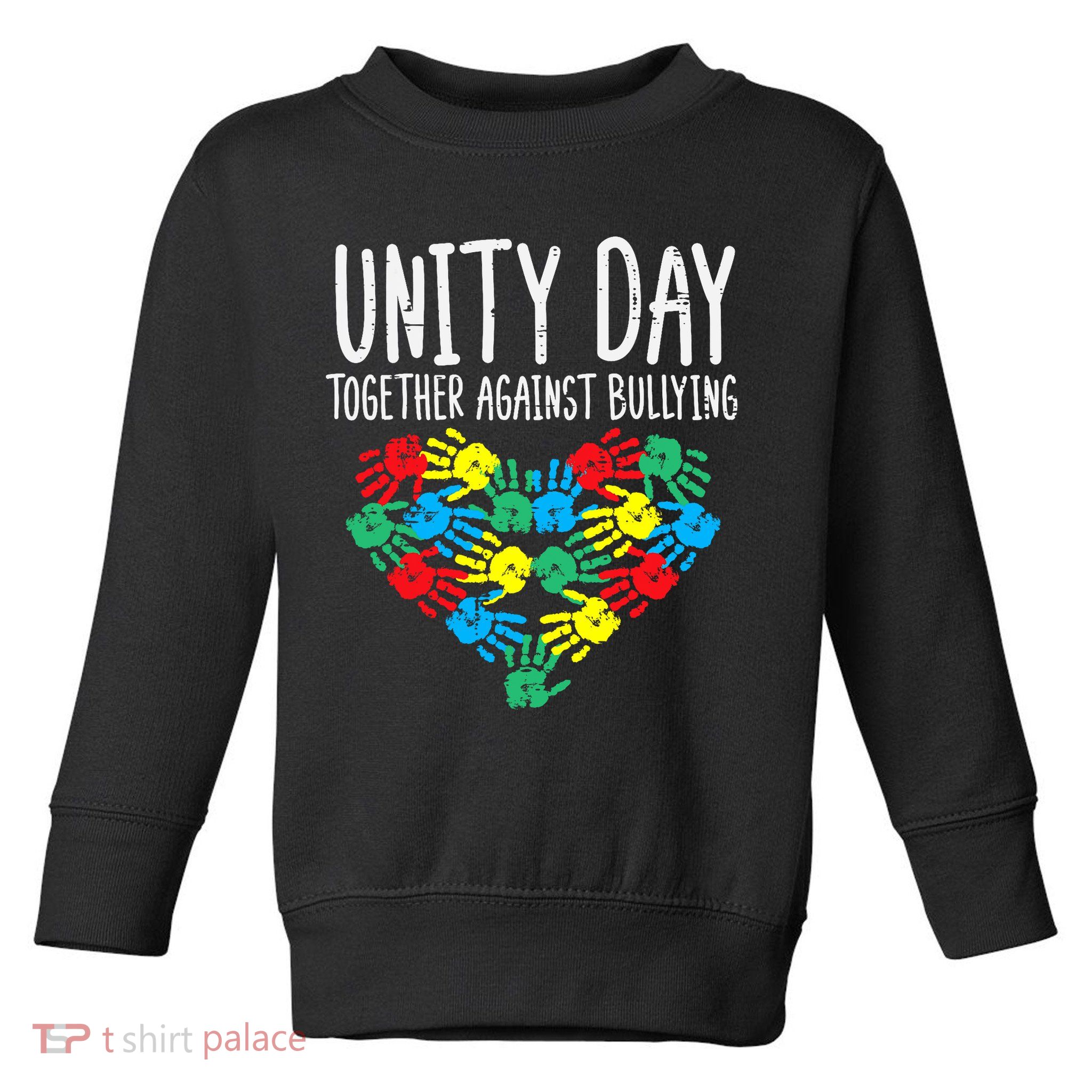 Together Against Bullying Kids Unity Day Orange Anti Bully Toddler Sweatshirt