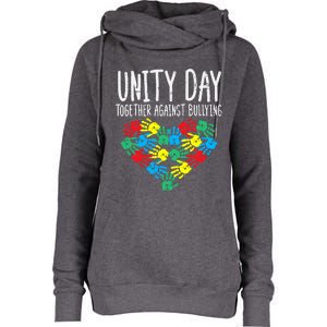 Together Against Bullying Kids Unity Day Orange Anti Bully Womens Funnel Neck Pullover Hood