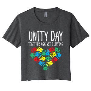 Together Against Bullying Kids Unity Day Orange Anti Bully Women's Crop Top Tee