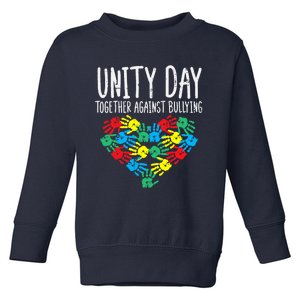 Together Against Bullying Kids Unity Day Orange Anti Bully Toddler Sweatshirt