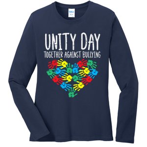 Together Against Bullying Kids Unity Day Orange Anti Bully Ladies Long Sleeve Shirt