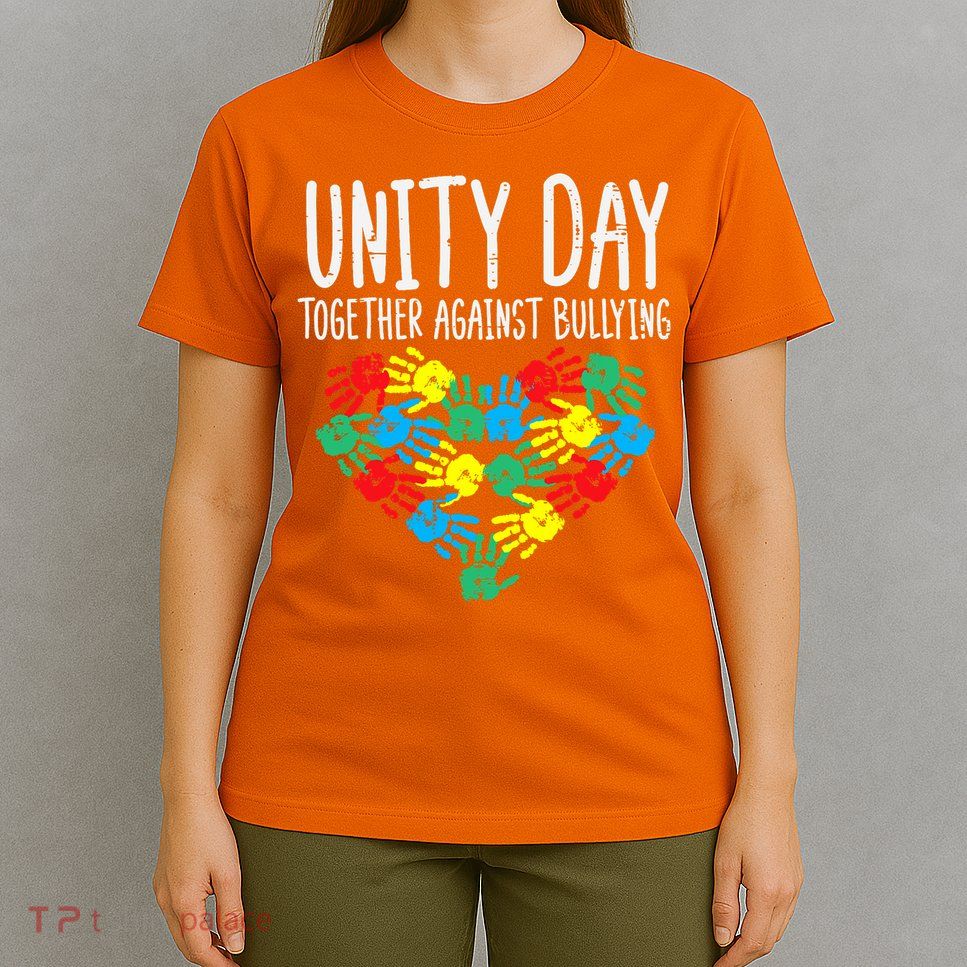 Together Against Bullying Kids Unity Day Orange Anti Bully T-Shirt
