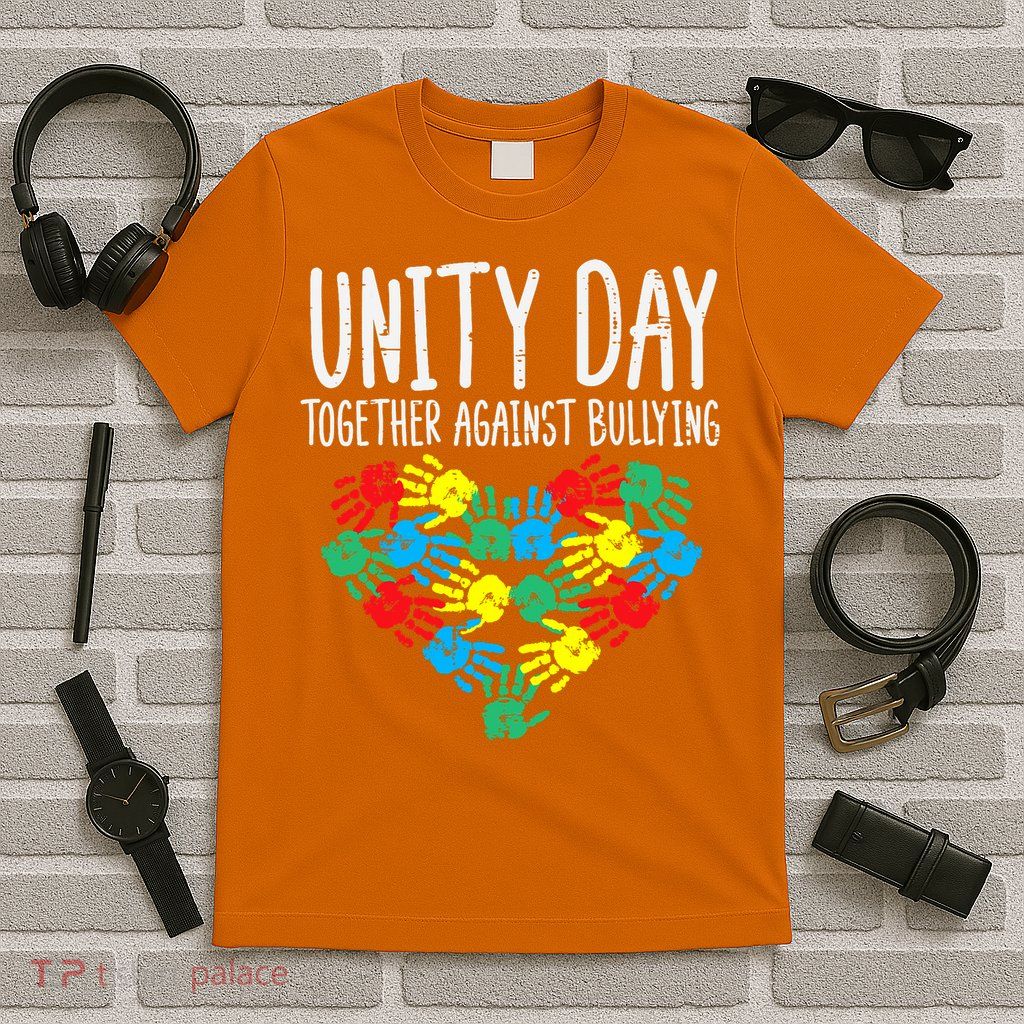 Together Against Bullying Kids Unity Day Orange Anti Bully T-Shirt