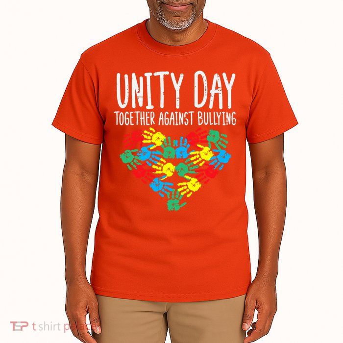 Together Against Bullying Kids Unity Day Orange Anti Bully Tall T-Shirt