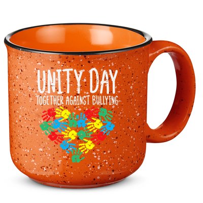 Together Against Bullying Kids Unity Day Orange Anti Bully 15oz Campfire Ceramic Mug